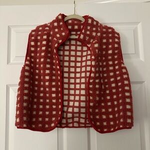 Red Checkered Vest